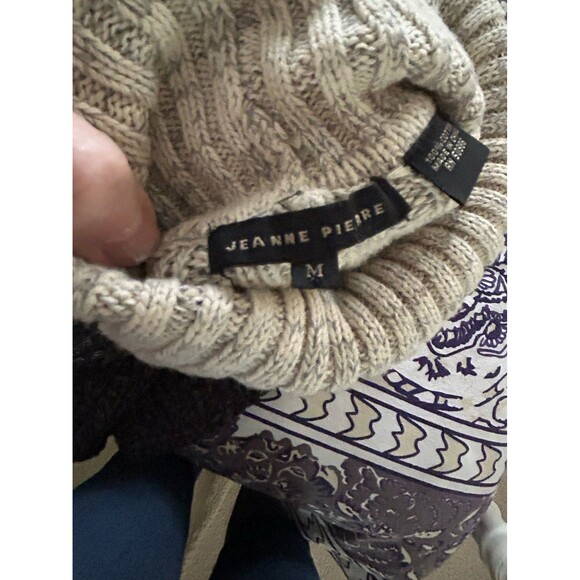 Tri-Color Turtleneck Sweater - M - Picture 3 of 4